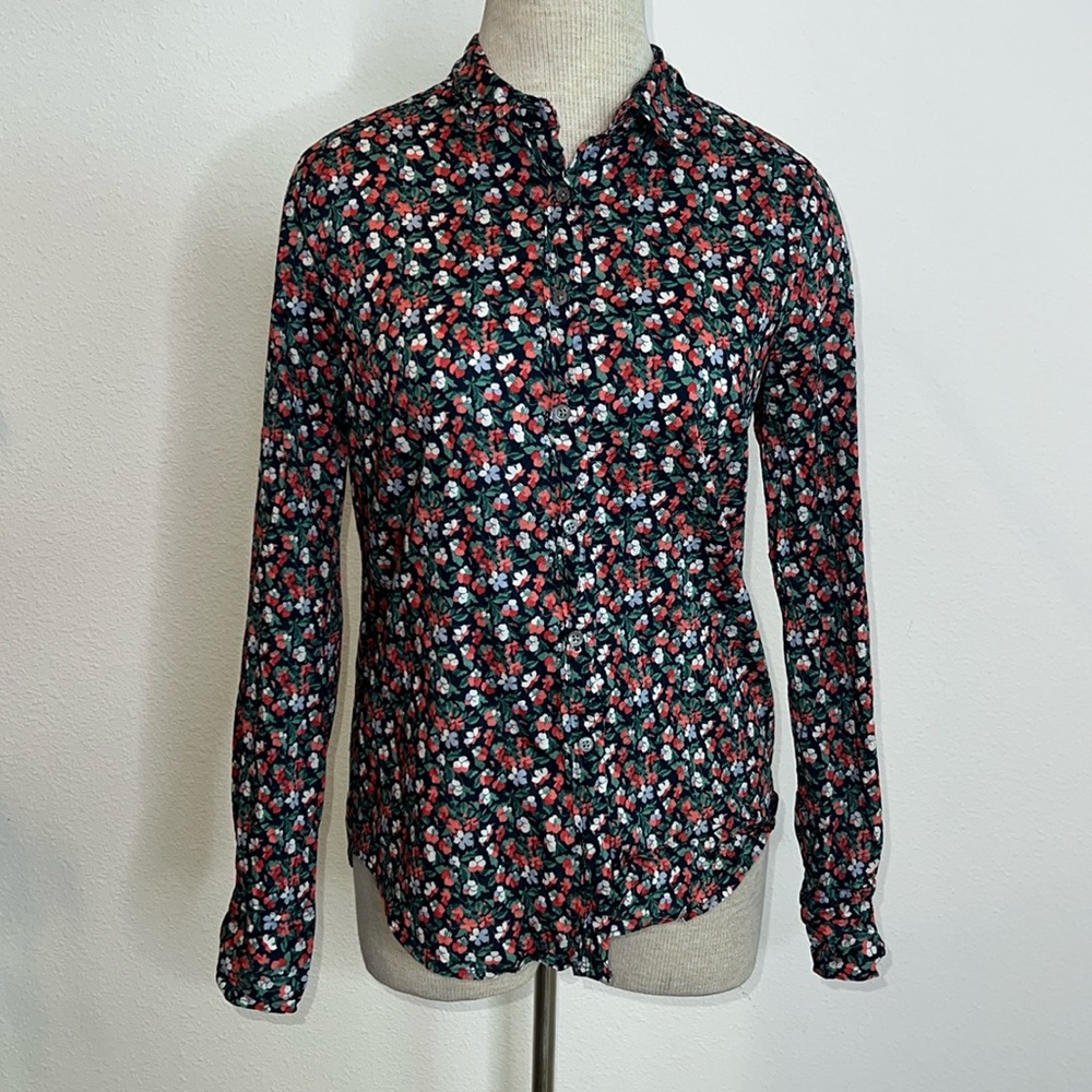 J. Crew Liberty Fabric Blouse